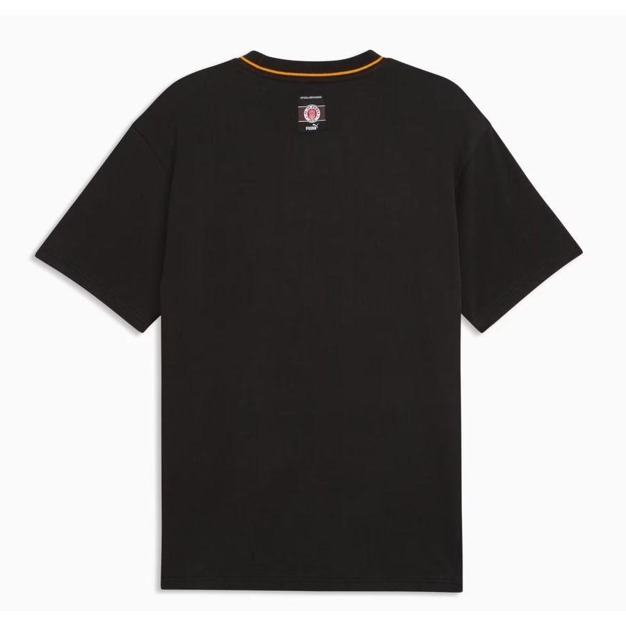 St. Pauli T-Shirt Retro - PUMA Black/PUMA White - Men's-SoccerKits Hub | Buy Soccer Jerseys Online
